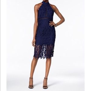 Bardot Navy Halter Dress